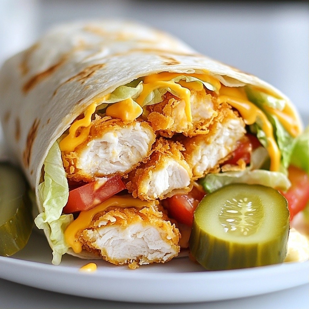 Crunchy Copycat Chick-fil-A Chicken Wrap Recipe