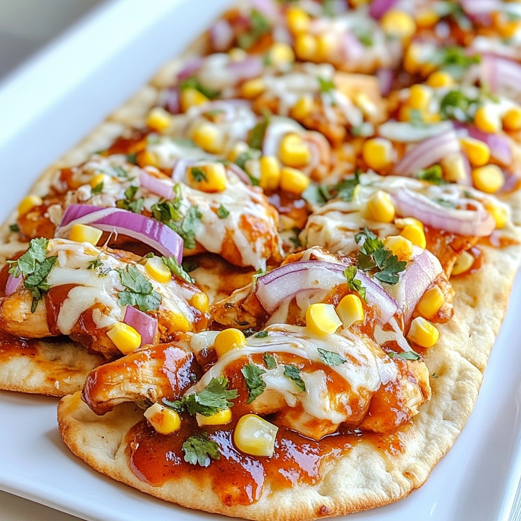 Savory BBQ Chicken Flatbread Easy and Flavorful Meal