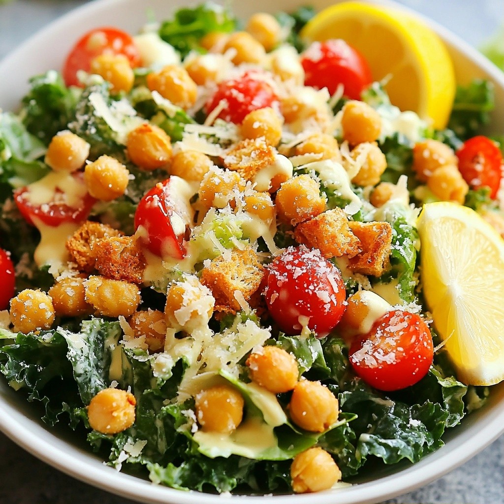 Crispy Copycat Chick-fil-A Kale Caesar Salad Recipe