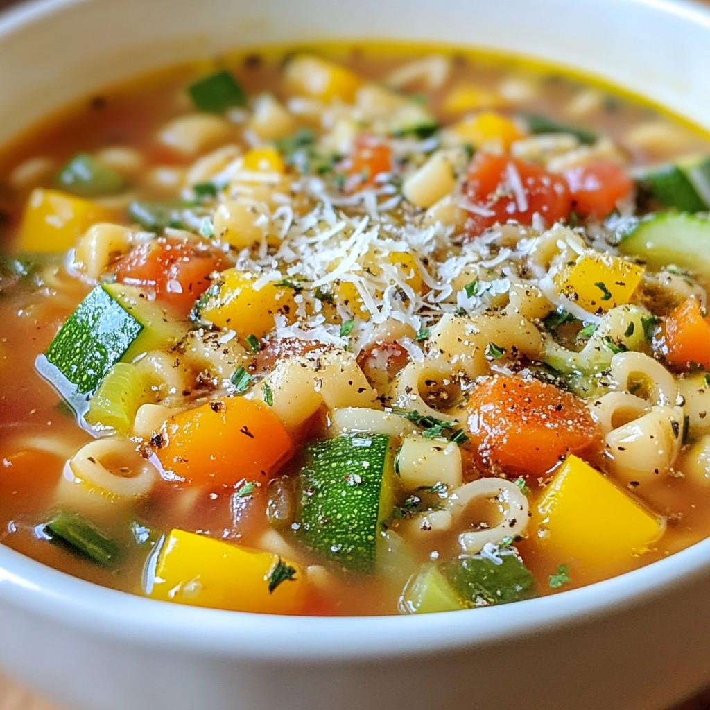 Veggie-Packed Minestrone Soup Healthy and Filling Meal