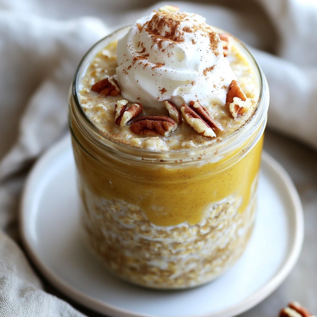 Pumpkin Spice Overnight Oats Creamy and Delicious Meal