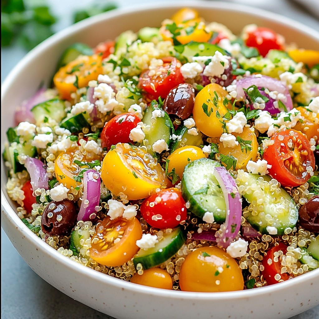 Mediterranean Quinoa Salad Fresh Flavorful Recipe