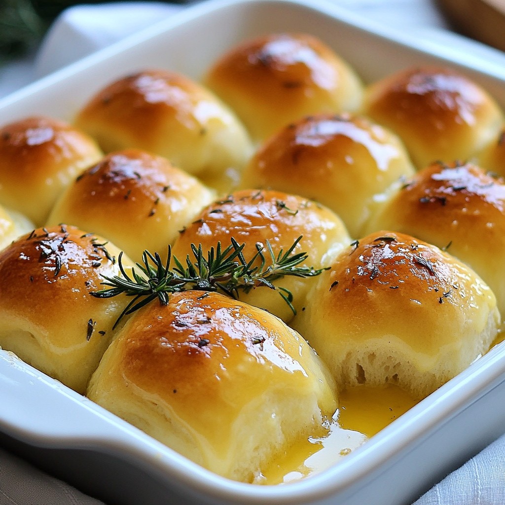 Buttery Herb Dinner Rolls Fluffy and Flavorful Treat
