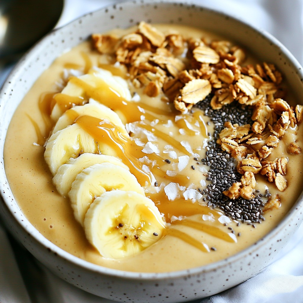 Peanut Butter Banana Smoothie Bowl Quick and Easy Recipe