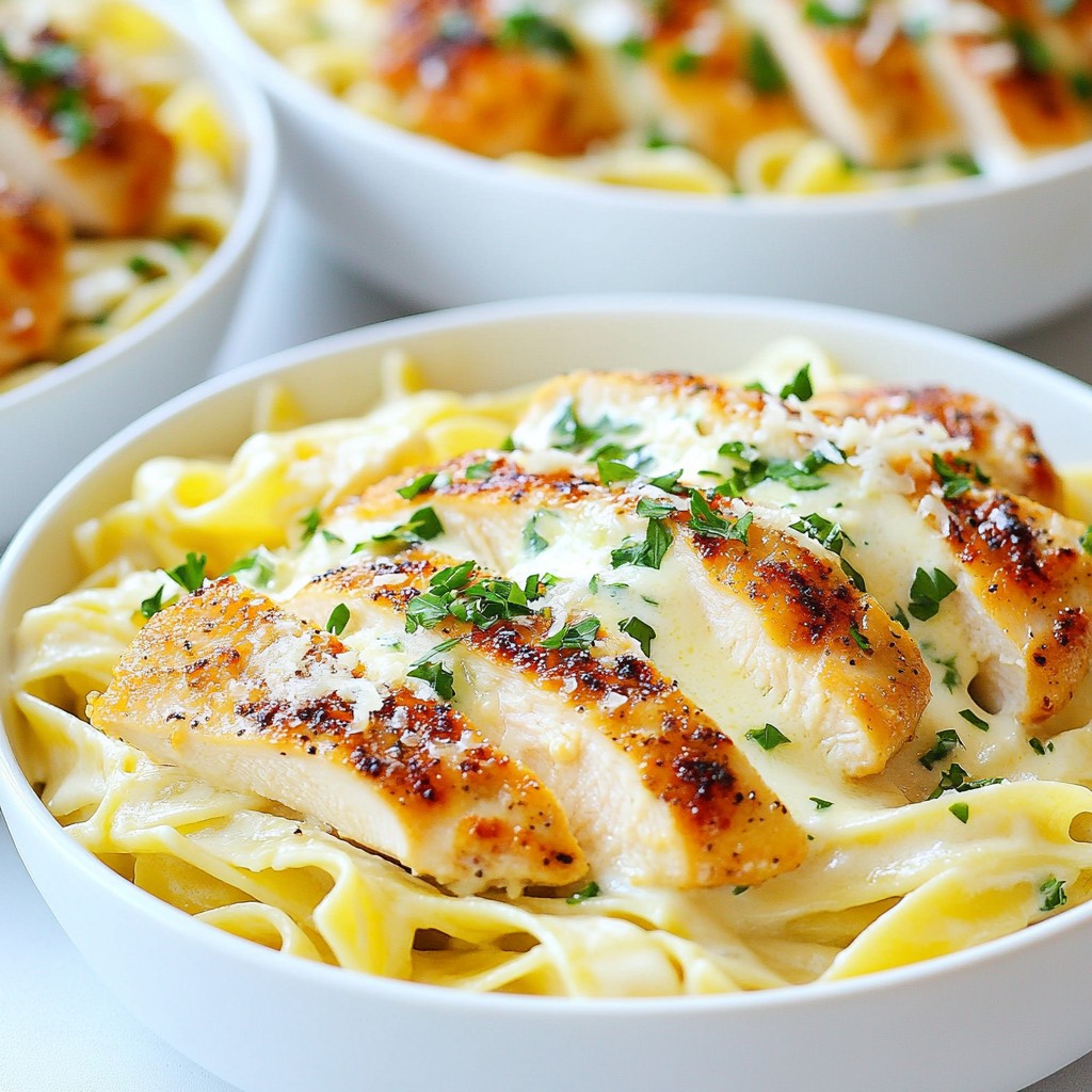 Creamy Copycat Olive Garden Chicken Alfredo Delight