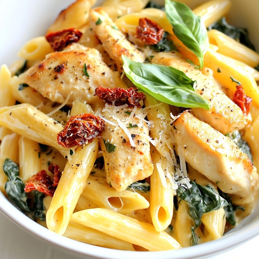 Tender Copycat Olive Garden Chicken Penne Delight