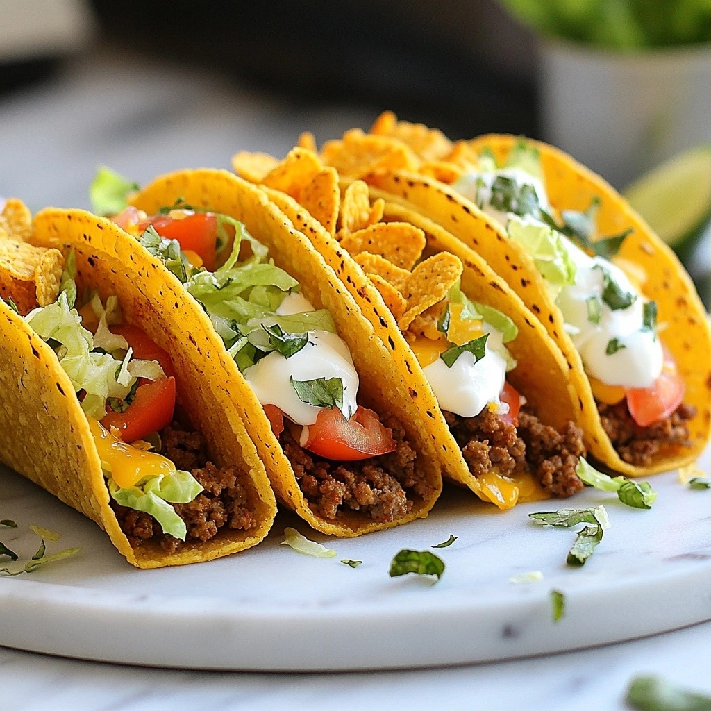 Crispy Copycat Taco Bell Doritos Locos Tacos Recipe