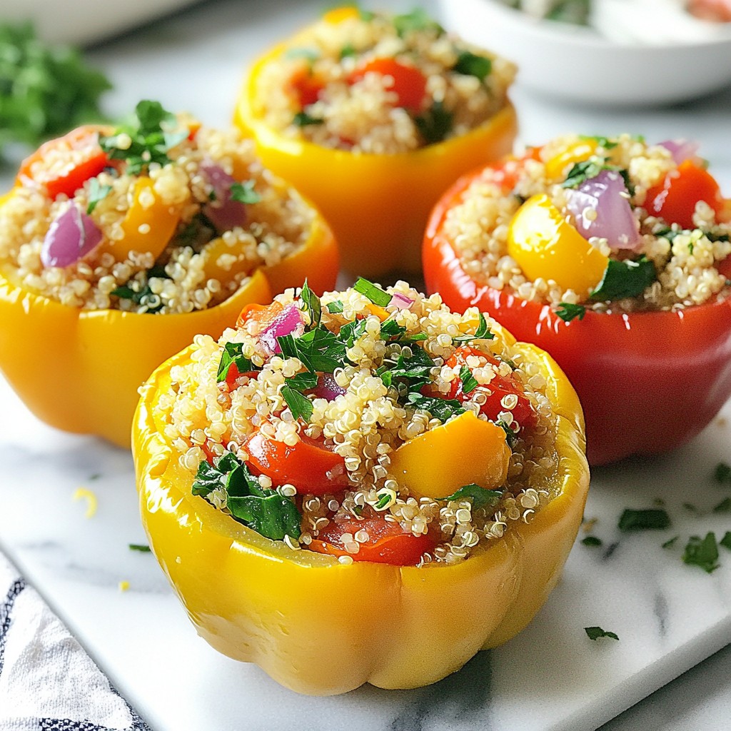 Lemon Herb Quinoa Stuffed Peppers Flavorful Delight