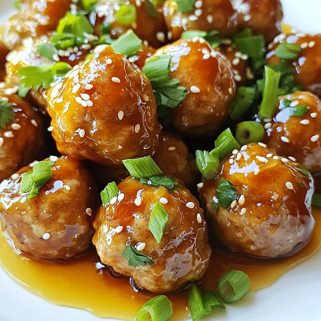 Honey Garlic Meatballs Quick and Tasty Dinner Delight