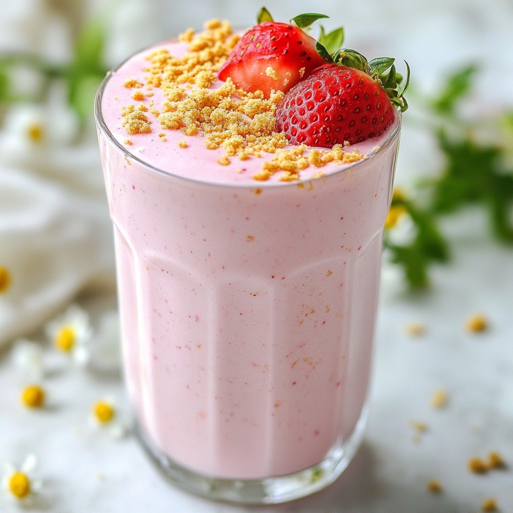 Strawberry Cheesecake Smoothie Creamy and Delicious Treat