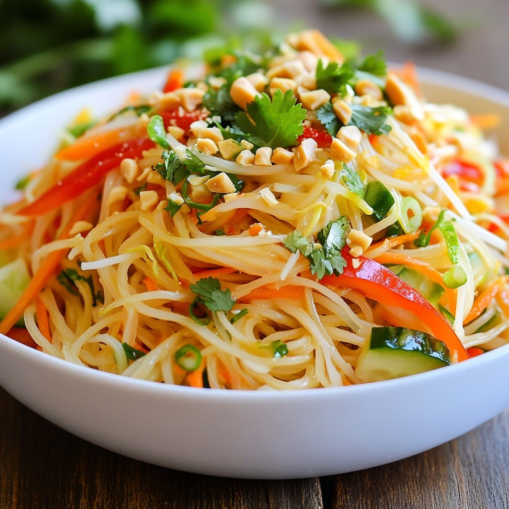 Spicy Thai Peanut Noodle Salad Fresh and Flavorful Treat