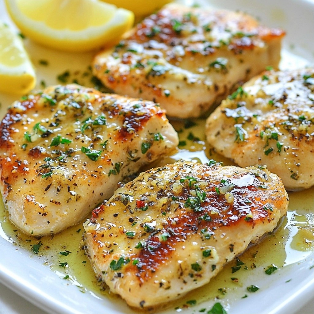 Tender Restaurant-Style Lemon Garlic Chicken Breasts