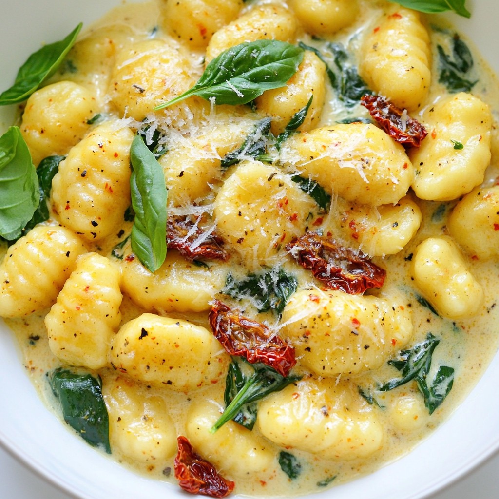 Creamy Sun-Dried Tomato Gnocchi Flavorful Dinner Recipe