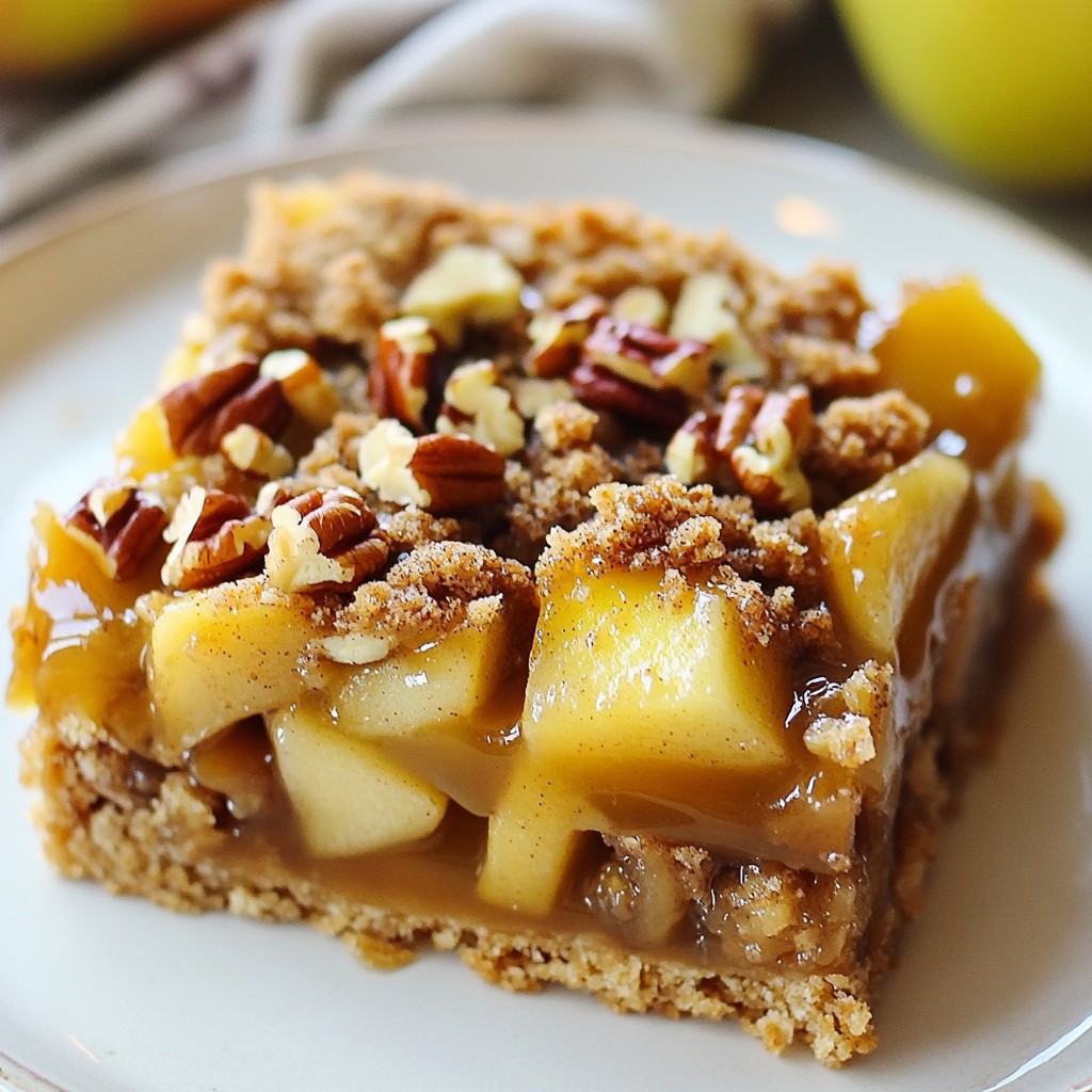 Caramel Apple Crumble Bars Delightful and Simple Treat