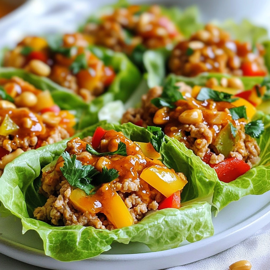 Savory Sweet Chili Chicken Lettuce Wraps Recipe