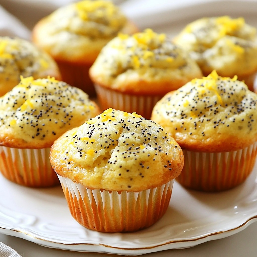 Lemon Poppy Seed Muffins Fresh and Flavorful Delight