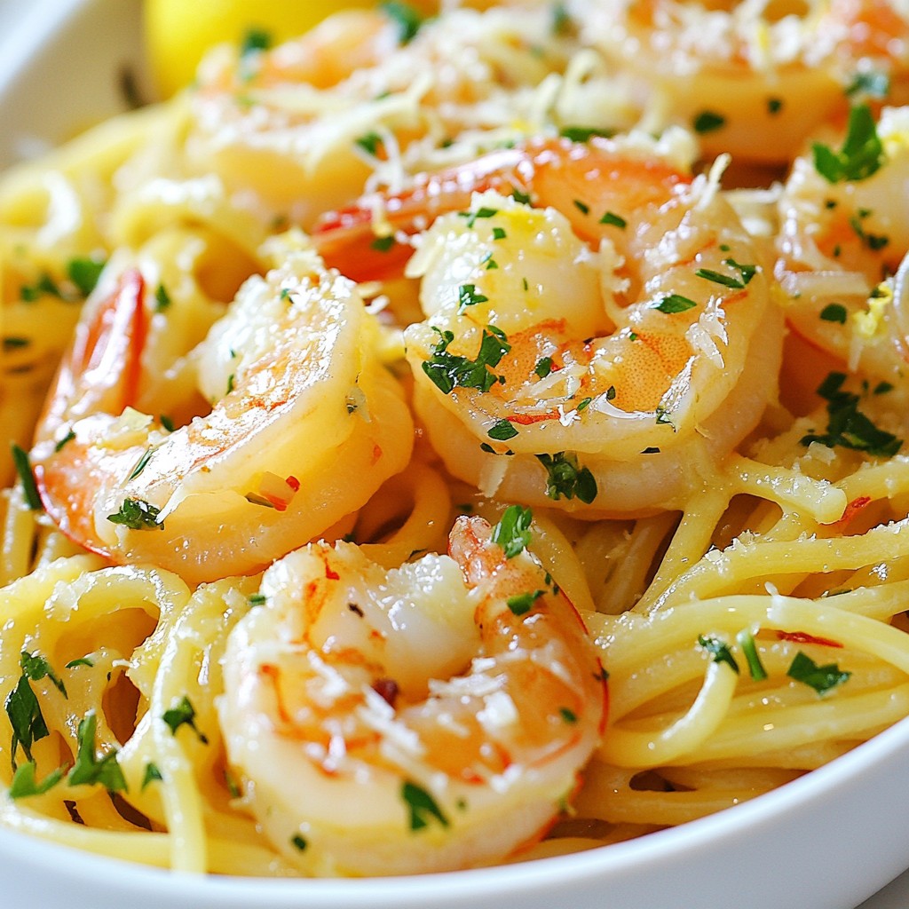 Minute Shrimp Scampi Linguine Quick and Tasty Meal