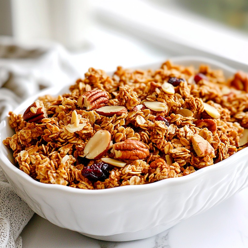 Maple Pecan Granola Clusters Crunchy and Tasty Snack