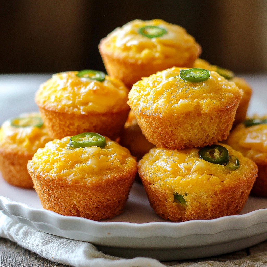 Cheddar Jalapeño Cornbread Muffins Savory Side Delight