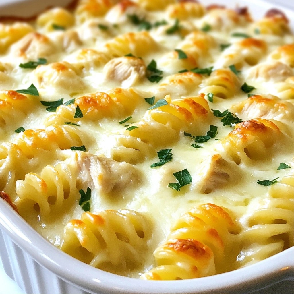 Creamy Restaurant-Style Chicken Alfredo Bake Delight