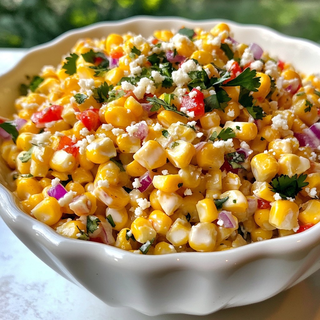 Mexican Street Corn Salad Fresh and Flavorful Mix