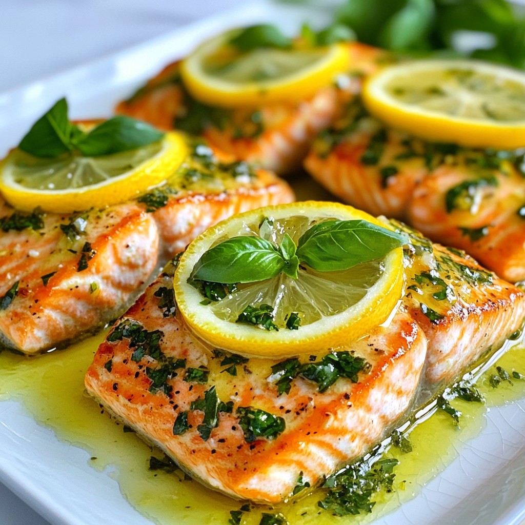 Tender Restaurant-Style Lemon Basil Salmon Delight