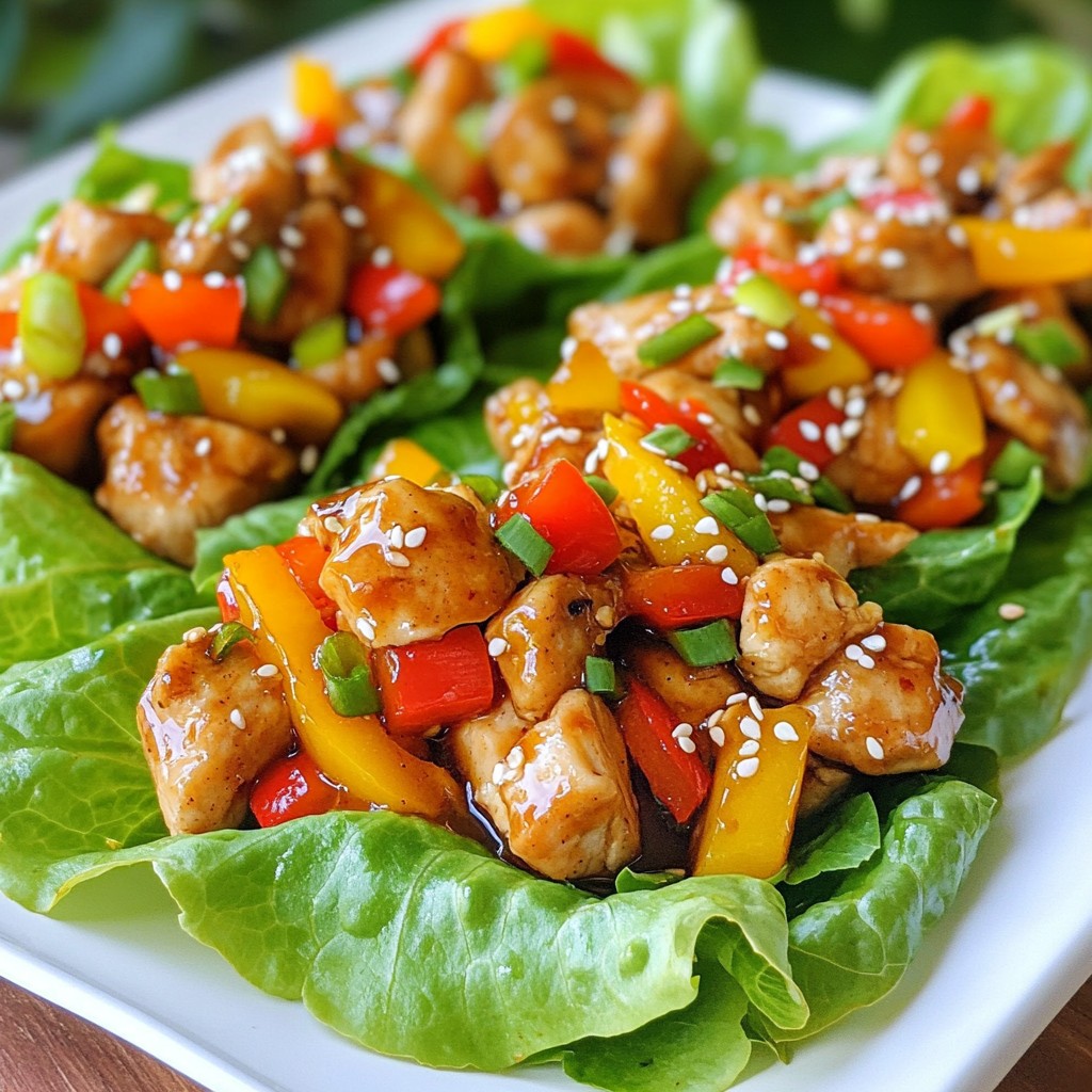 Teriyaki Chicken Lettuce Wraps Tasty and Simple Dish