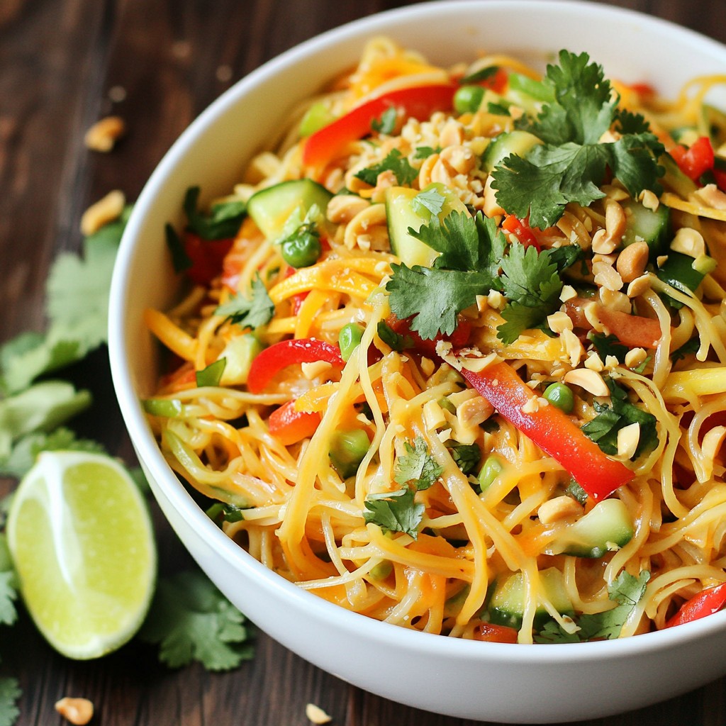 Thai Peanut Noodle Salad Fresh and Flavorful Recipe