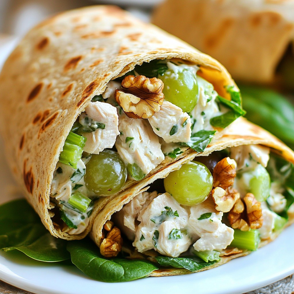 Greek Yogurt Chicken Salad Wraps Quick and Tasty Meal