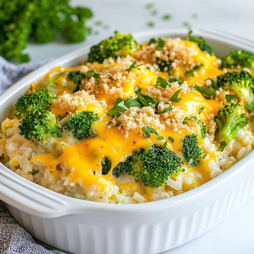 Cheesy Broccoli Rice Casserole Flavorful and Easy Meal