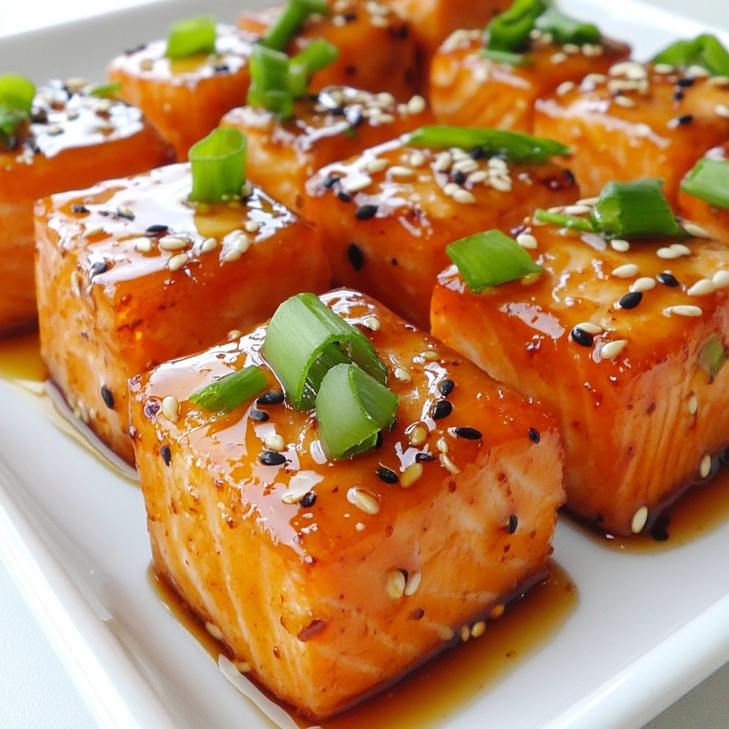 Maple Glazed Salmon Bites Flavorful and Easy Recipe