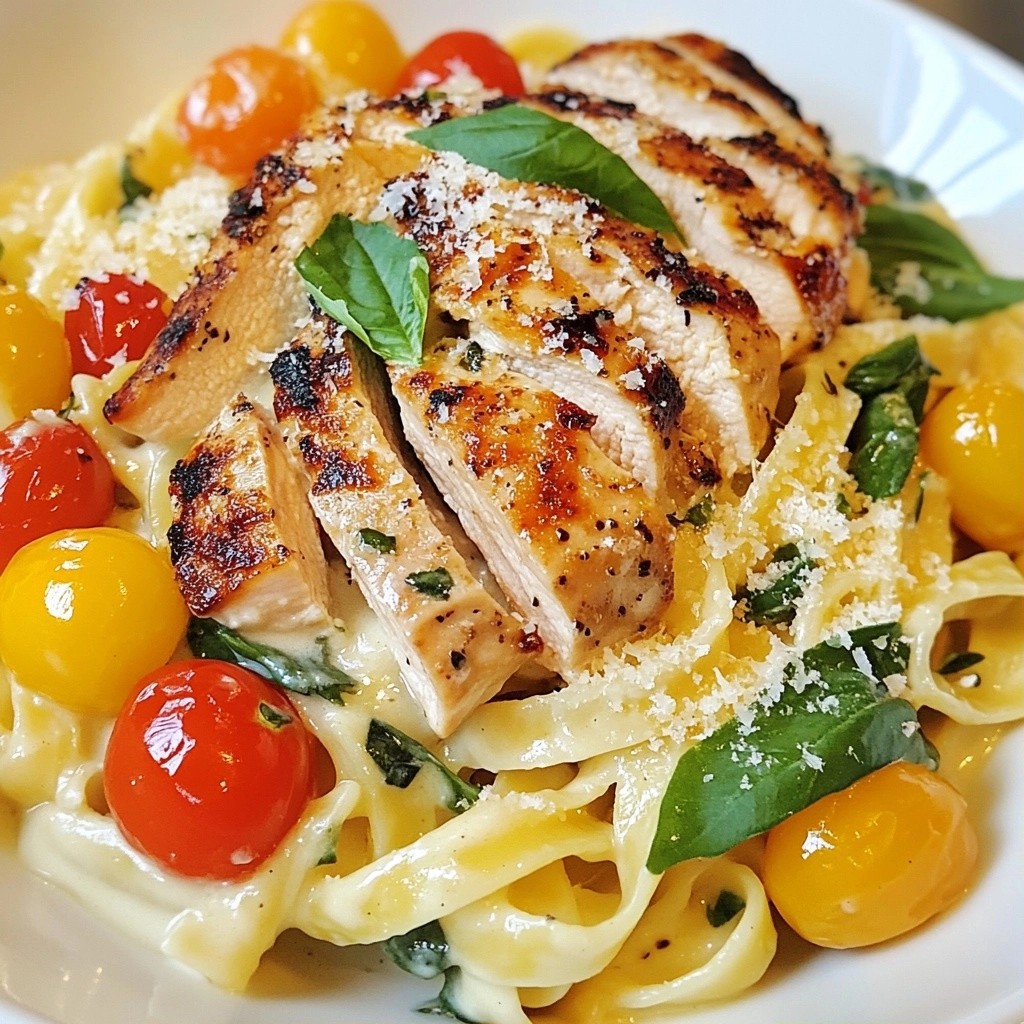 Garlicky Restaurant-Style Tuscan Chicken Pasta Delight