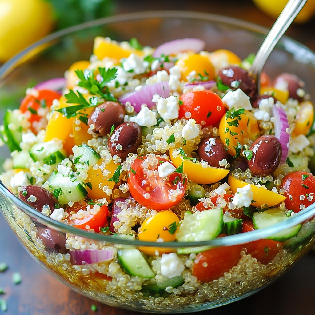 Mediterranean Quinoa Salad Fresh and Flavorful Dish