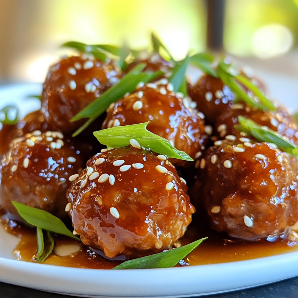 Honey Garlic Glazed Meatballs Savory and Simple Recipe