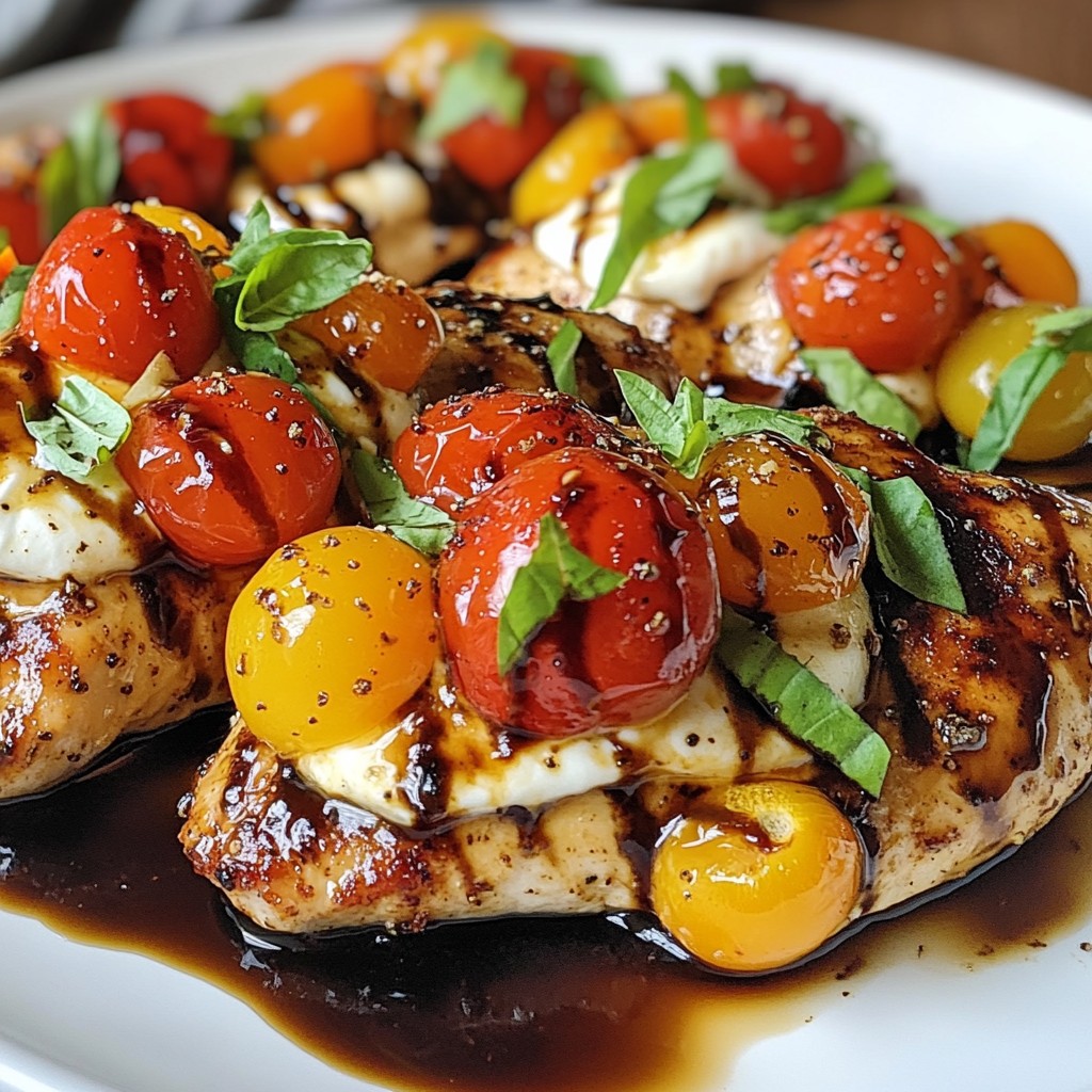 Balsamic Glazed Caprese Chicken Simple Dinner Delight