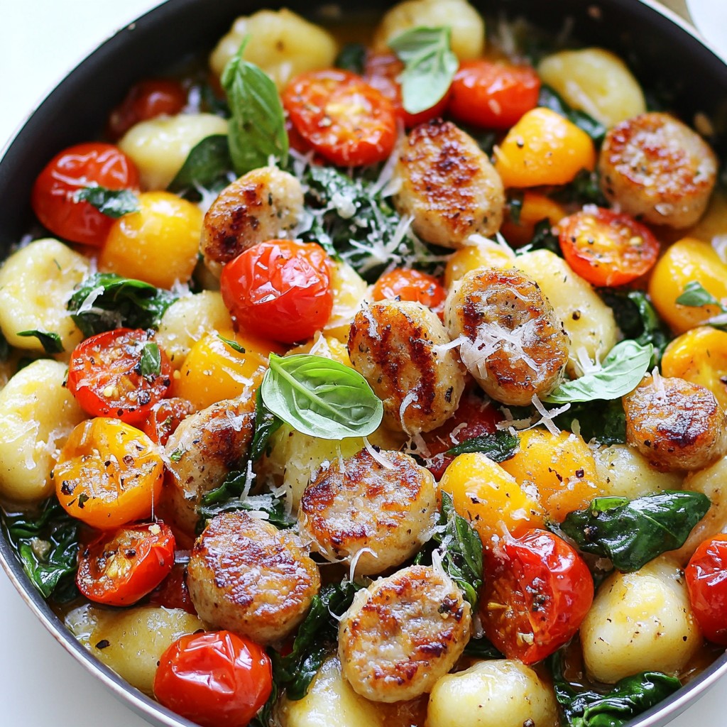 One-Pan Chicken Sausage Gnocchi Flavorful Delight