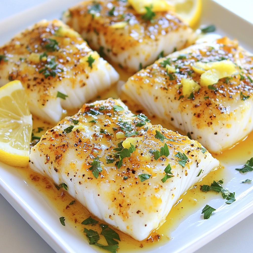 Baked Lemon Garlic Cod Tasty and Healthy Recipe