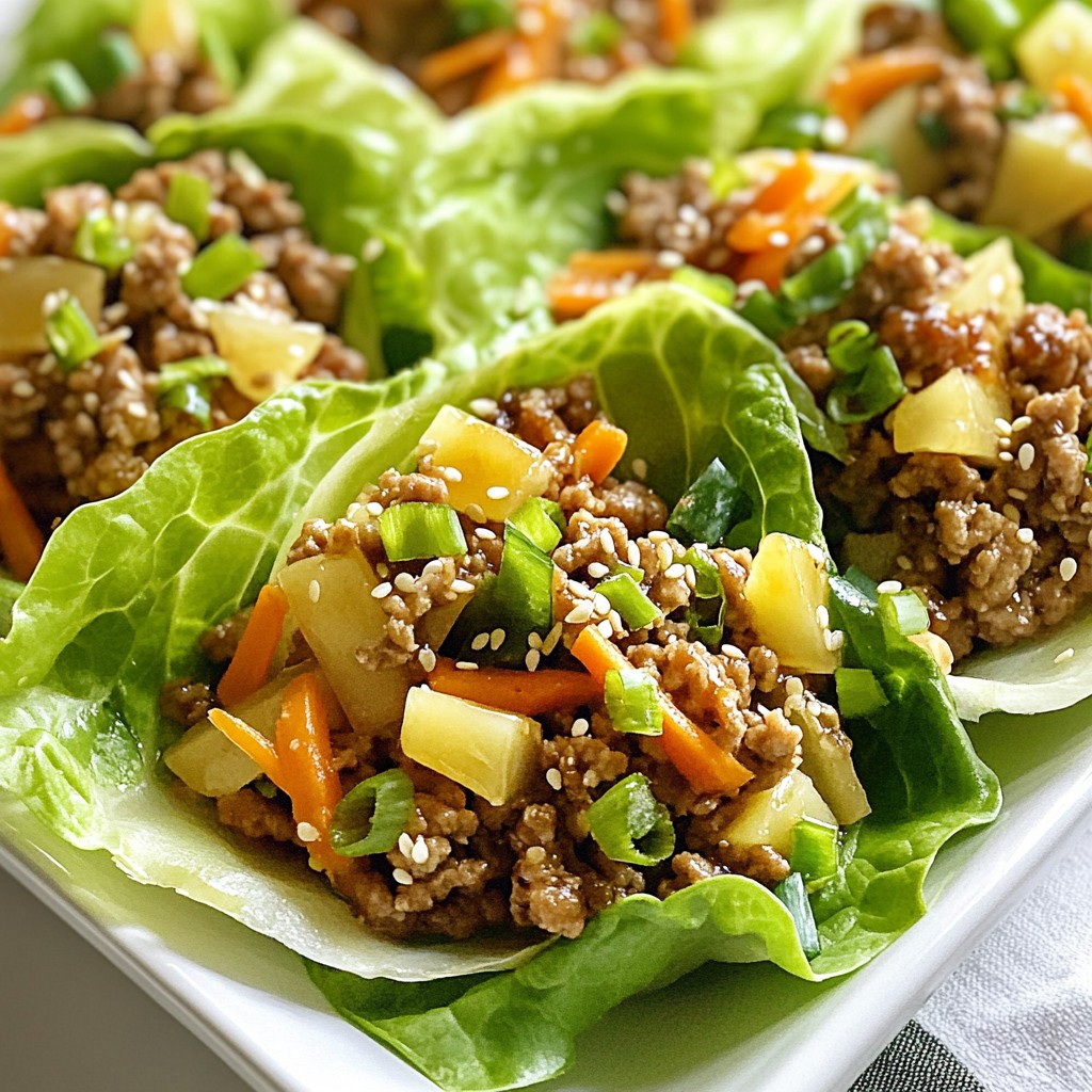 Teriyaki Turkey Lettuce Wraps Tasty Healthy Meal