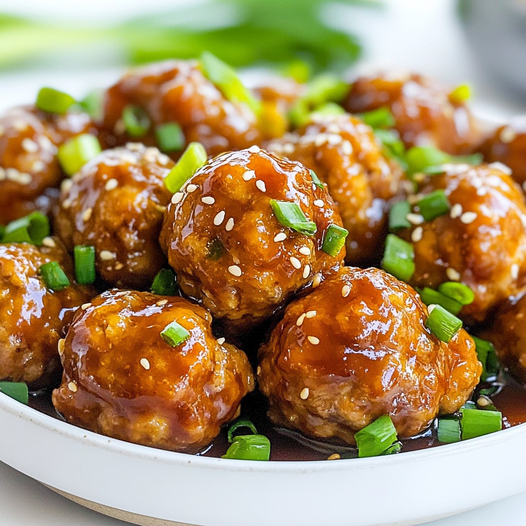 Orange Teriyaki Meatballs Flavorful and Fun Recipe