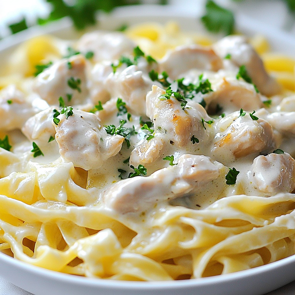 Instant Pot Chicken Alfredo Creamy Dinner Delight