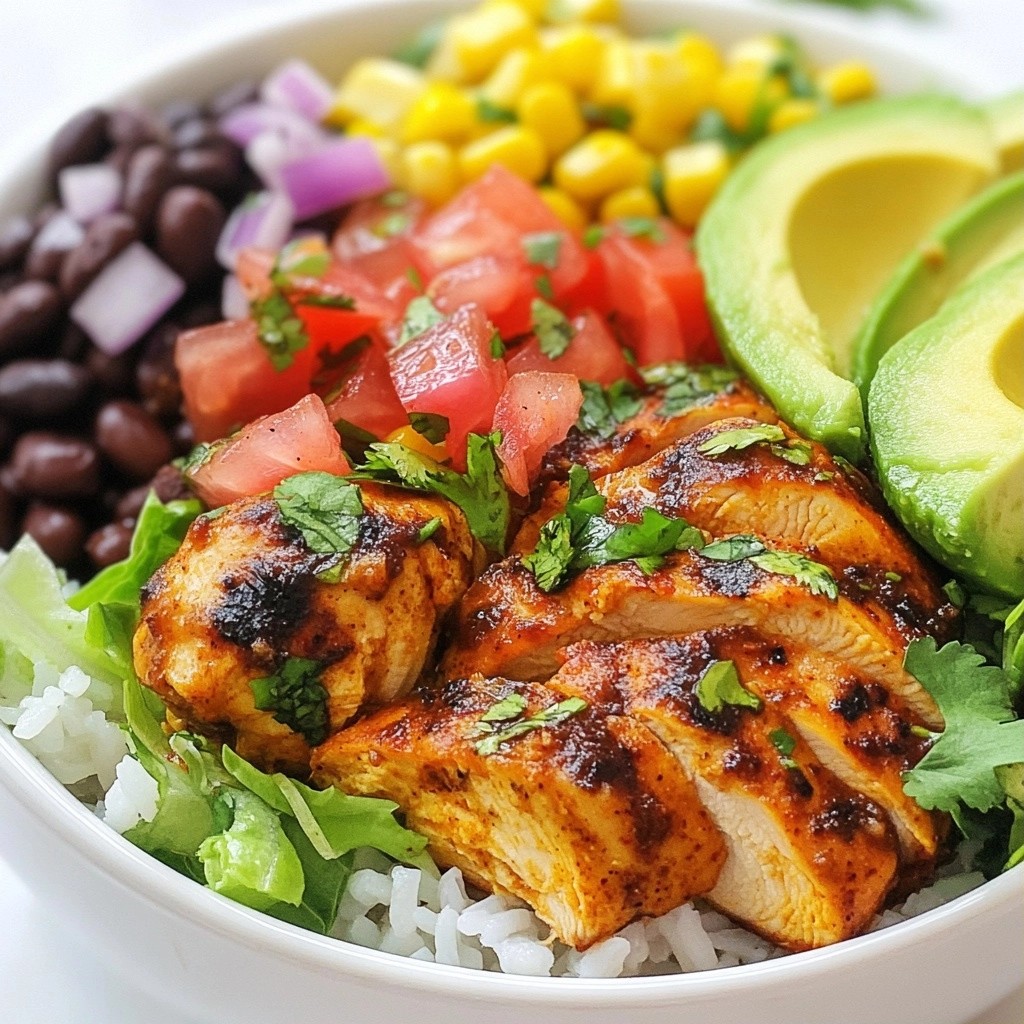 Smoky Copycat Chipotle Chicken Burrito Bowl Recipe