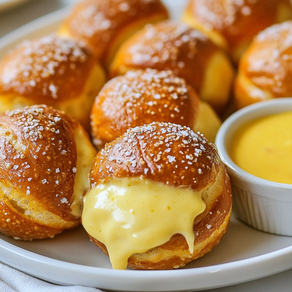 Queso Stuffed Pretzel Bites Savory and Simple Snack