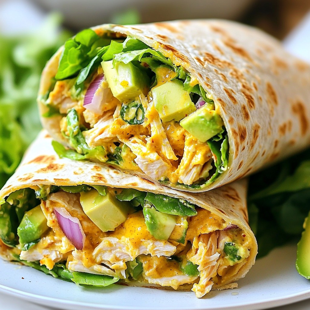 Honey Mustard Chicken Salad Wraps Easy and Tasty Meal