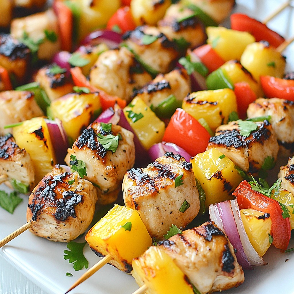 Hawaiian Chicken Kabobs Juicy and Flavorful Recipe