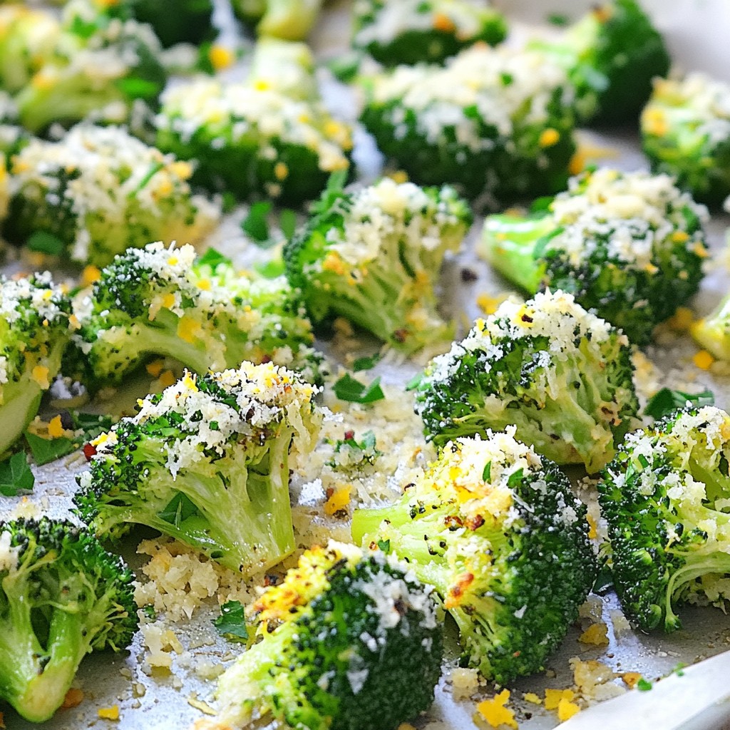 Garlic Parmesan Roasted Broccoli Flavorful Dish
