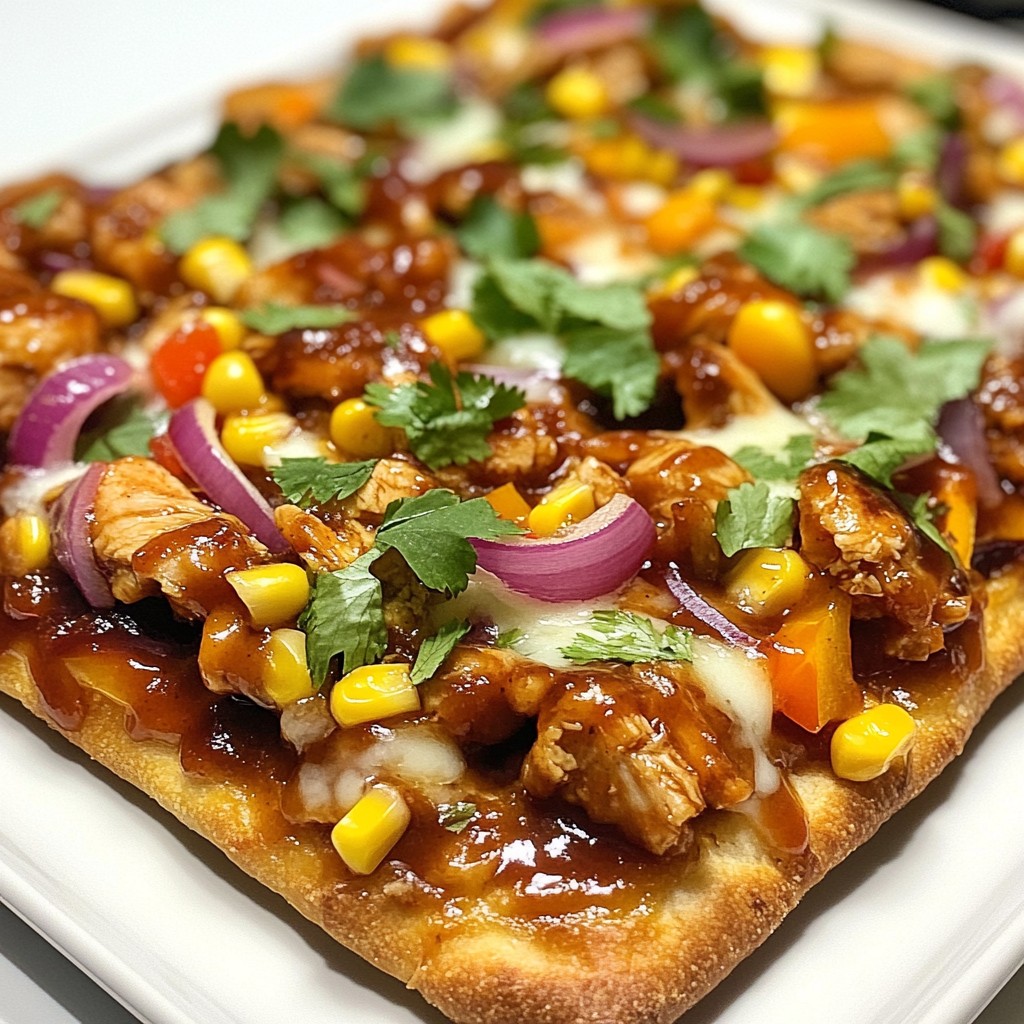BBQ Chicken Flatbread Pizza Flavorful and Easy Dish