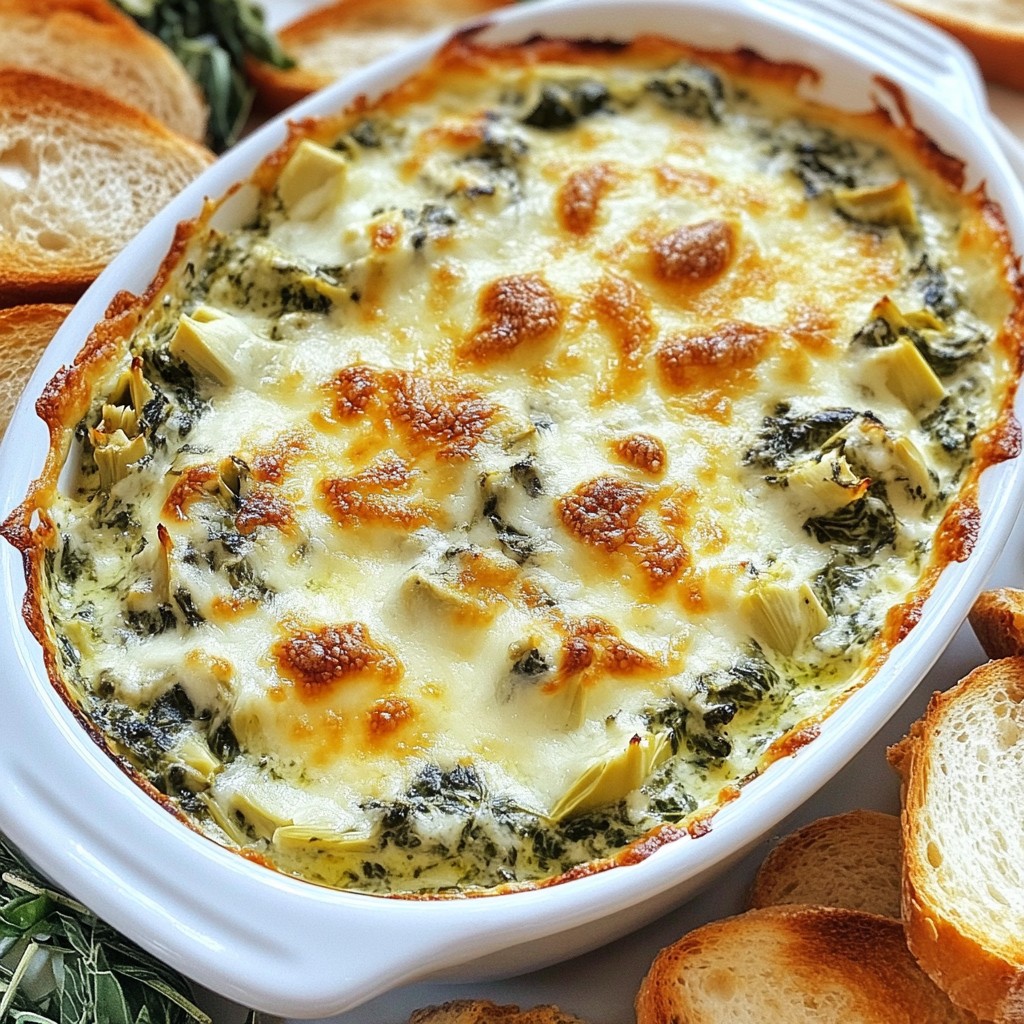 Creamy Spinach Artichoke Dip Savory and Simple Recipe