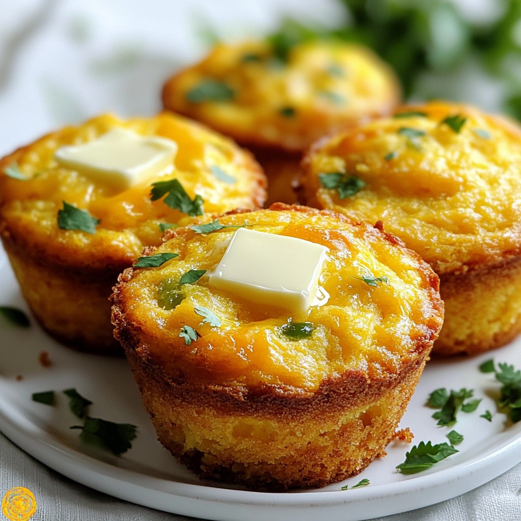 Cheddar Jalapeño Cornbread Muffins Irresistible Treat
