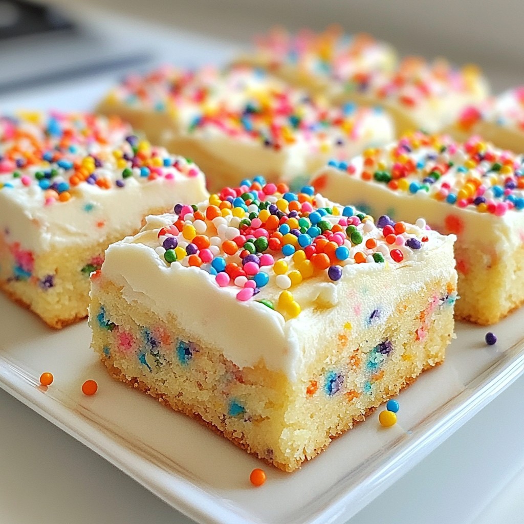 Funfetti Sugar Cookie Bars Festive and Easy Treat