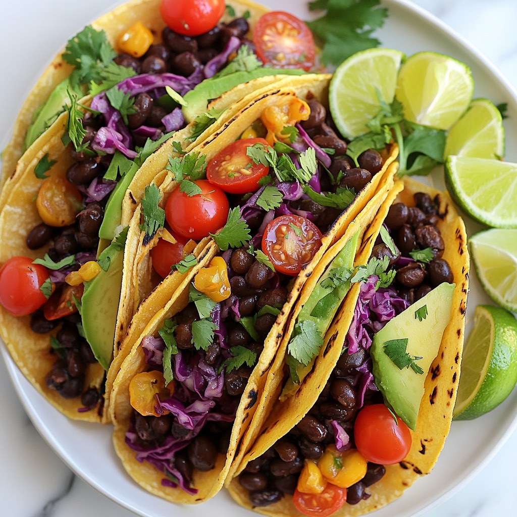 Honey Lime Black Bean Tacos Flavorful and Easy Recipe